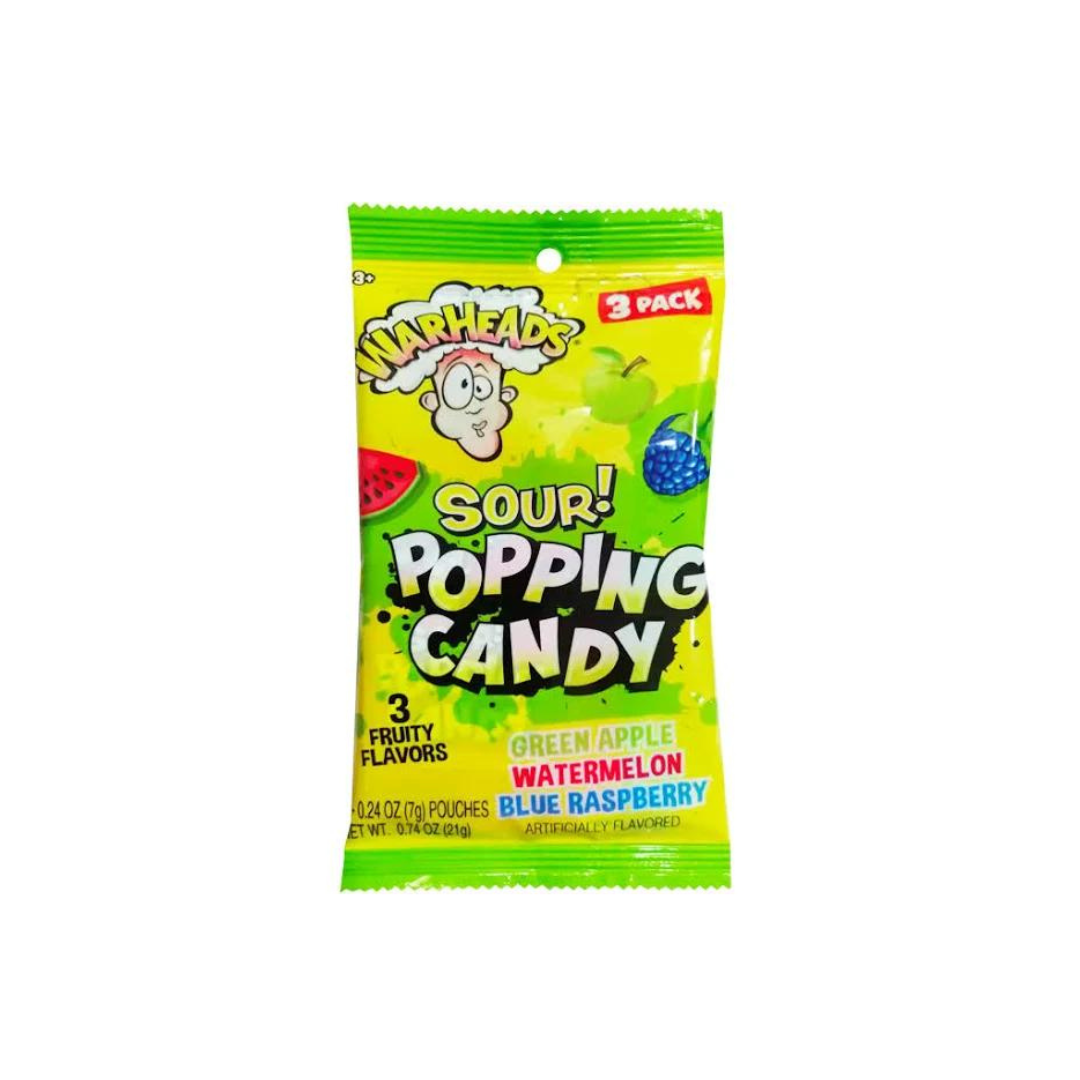 WARHEADS SOUR POPPING CANDY 3 PACK 0.74OZ