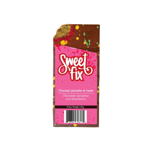CHOCOLAT DUBAÏ SWEET FIX PISTACHE ET FRAISE 150G