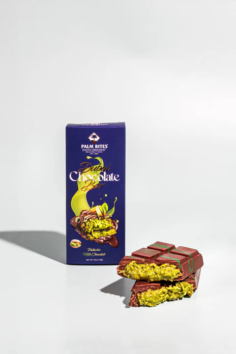 DUBAI KNAFEH PISTACHIO CHOCOLATE BAR 75G
