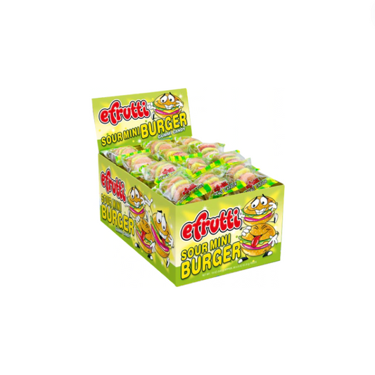 EFRUTTI SOUR MINI BURGER 60 UNITÉS/9G