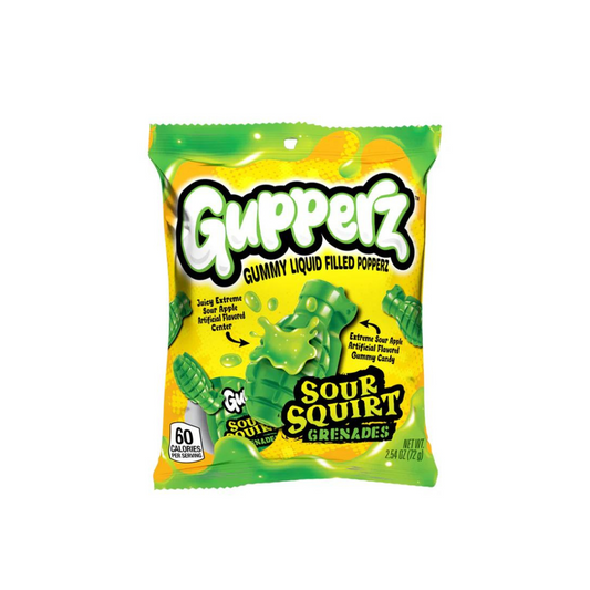 GUPPERZ SOUR SQUIRT GRENADES 72G