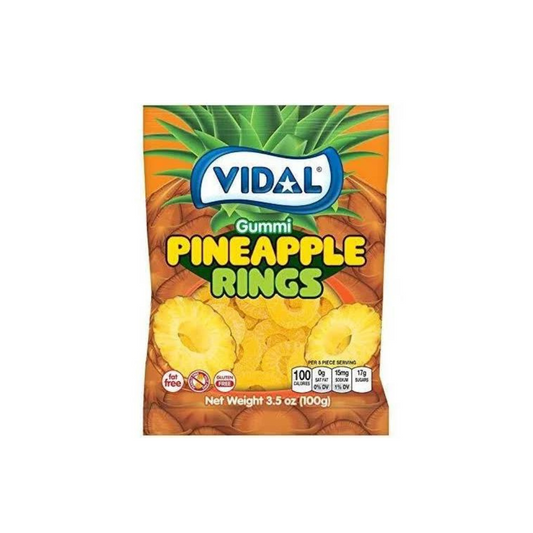 VIDAL PINEAPPLE RINGS 100G