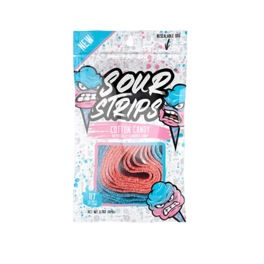 SOUR STRIPS COTTON CANDY 96G