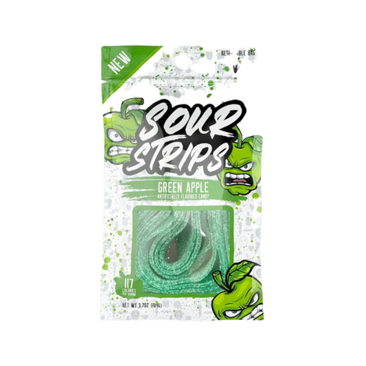 SOUR STRIPS GREEN APPLE 96G