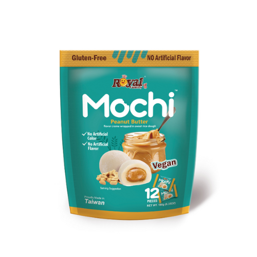 ROYAL FAMILY GLUTEN FREE MOCHI PEANUT BUTTER 180G