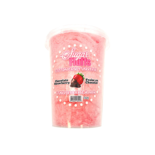 BARBE À PAPA FRAISE AU CHOCOLAT 60G