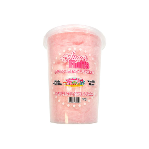 BARBE À PAPA VANILLE ROSE 60G