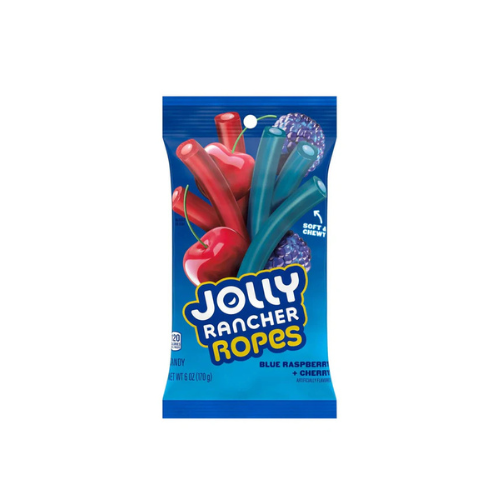 JOLLY RANCHER ROPES BLUE RAPS + CHERRY 170G