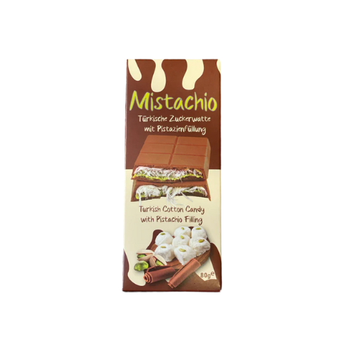 MISTACHIO COTTON CANDY DUBAI CHOCOLATE - CHOCOLAT AU LAIT 80G (TURKISH)