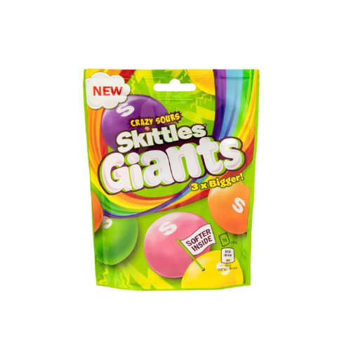 SKITTLES GIANTS SOUR 132G UK